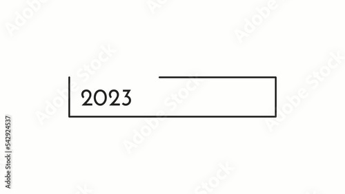 Happy New Year celebration Happy New Year 2023 Animation Great to use as a card for New Year's celebrations. 4K Animated footage