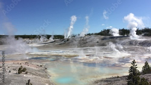 Norris Geyser Basin , Yellowstone National park.Wyoming, USA