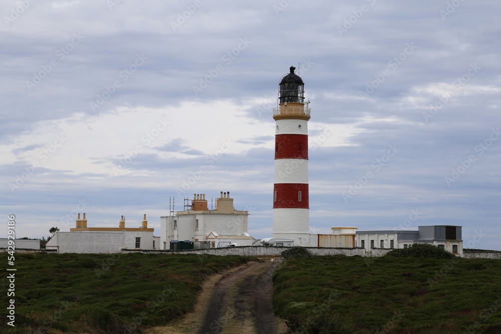 Point of Ayre lighthouse on the northern coast of the Isle of Man.