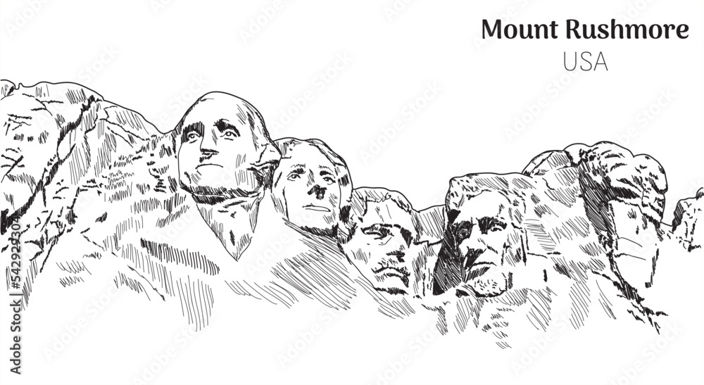 Mount Rushmore coloring page  Free Printable Coloring Pages