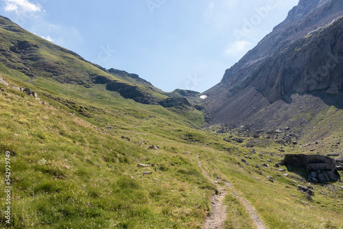 Mountain panorama at Port Du Boucharo in the Pyrenees photo