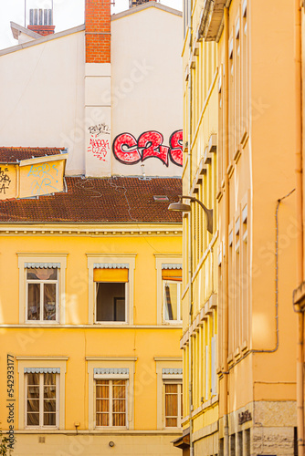 Vue de différents quartier de la croix rousse à Lyon photo