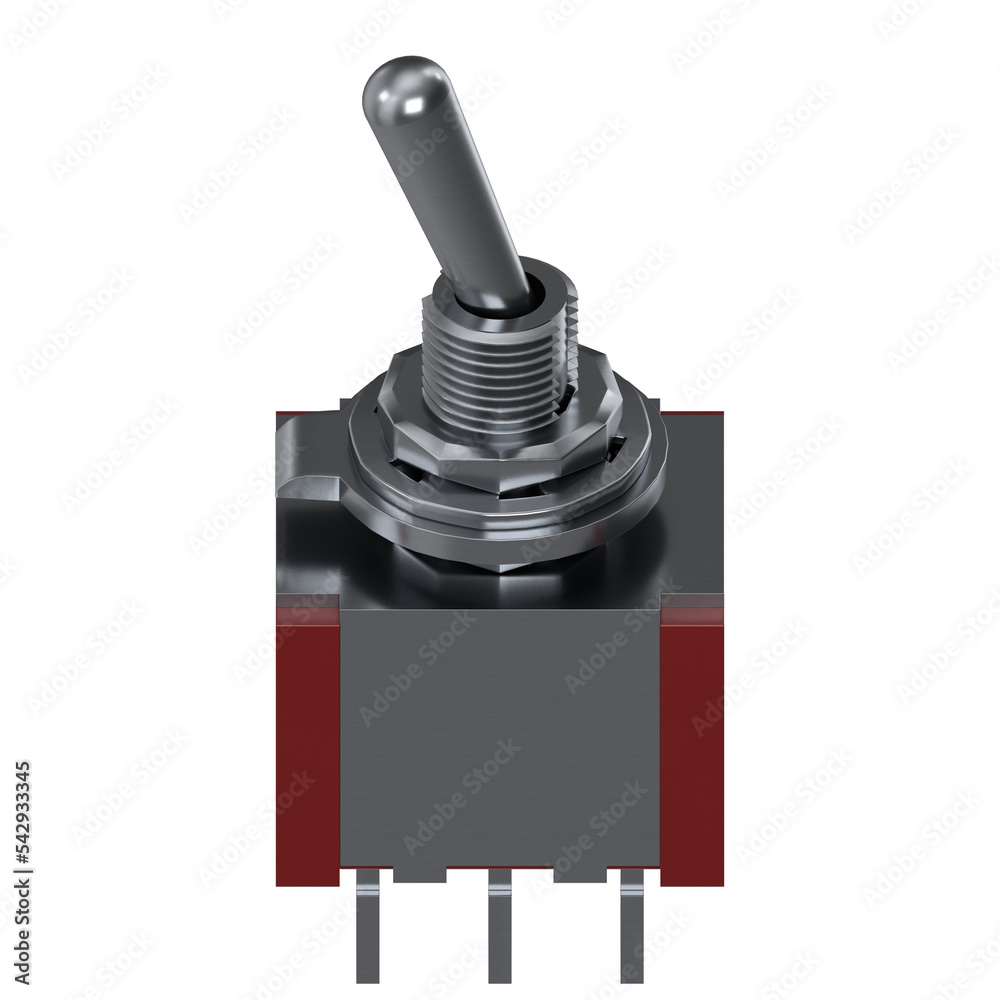 3d rendering illustration of a double pole double throw switch 3d rendering illustration of a double pole double throw switch
