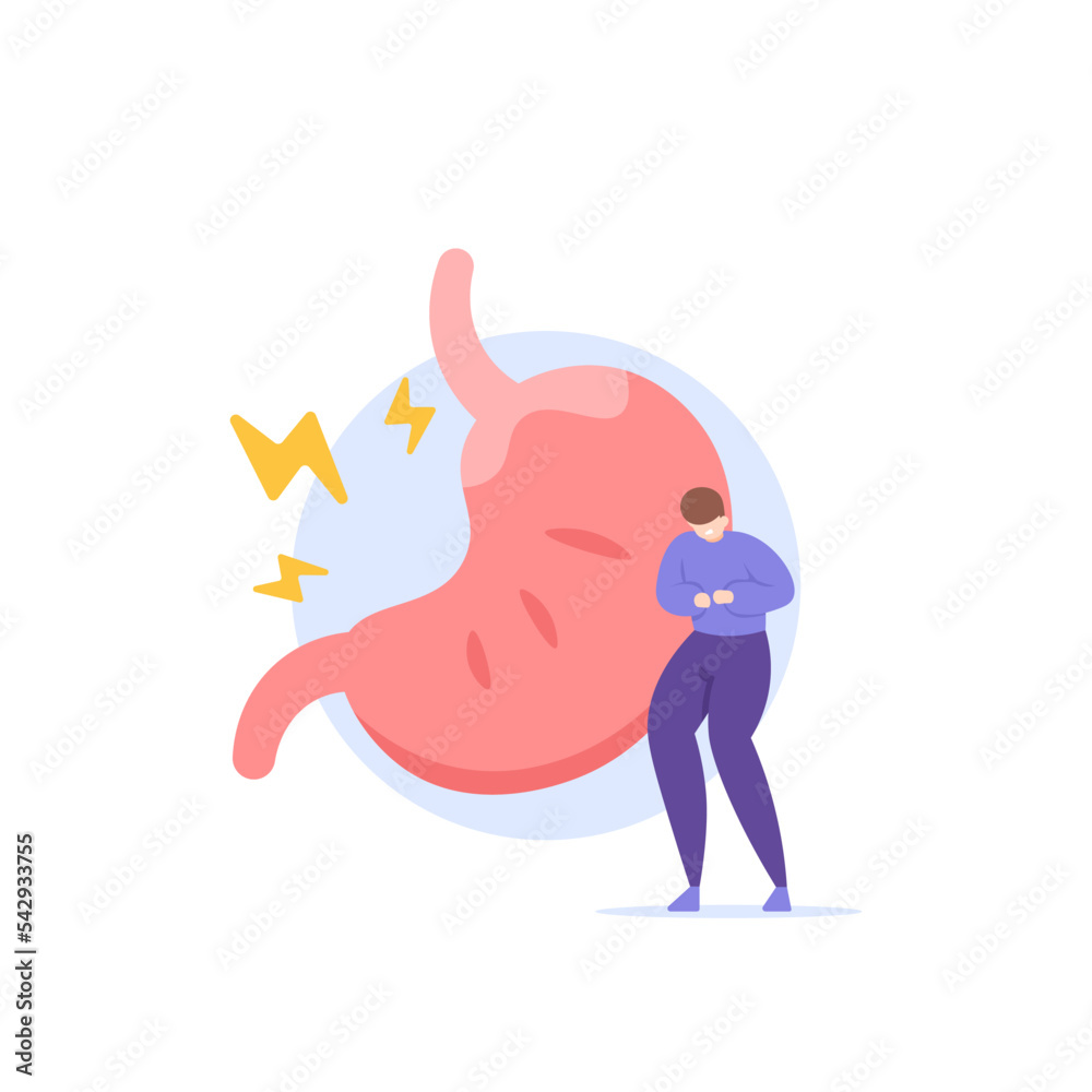 stomach disease. symptoms of gastritis, gastroparesis, gastroesophageal