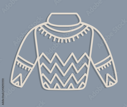 Laser cut ugly Christmas sweaters or jumper Templates. Christmas tree wood decorations toys