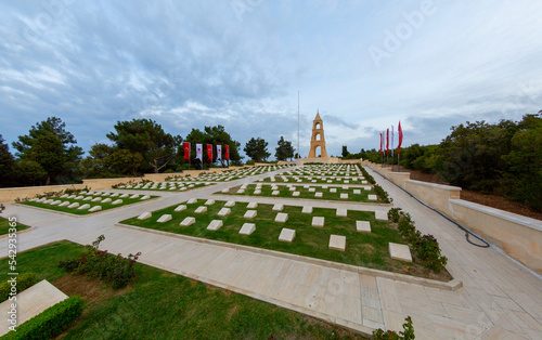 Turkish 57th regiment cemetery of Battle of Gallipoli (Canakkale Savasi),Canakkale (Dardanelles), Turkey photo