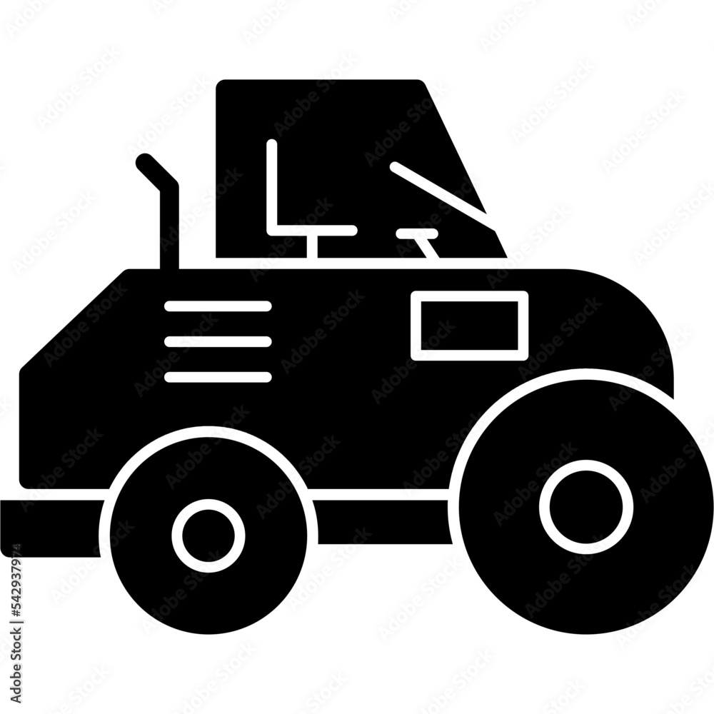 Obraz premium Road Roller Icon