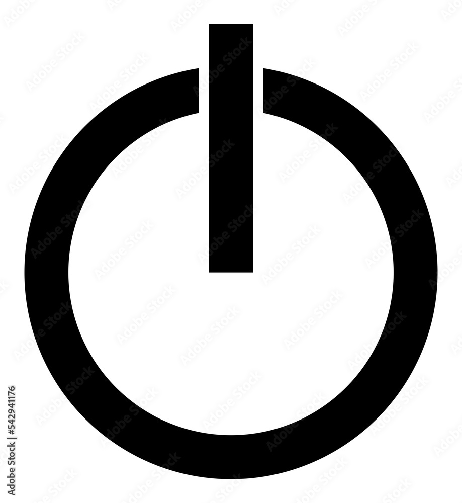 Power Button On Off Switch Sign for Pictogram, Art Illustration, Logo ...