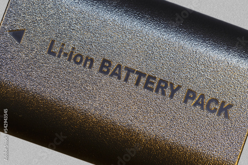 Battery for camera. Macro photography. photo