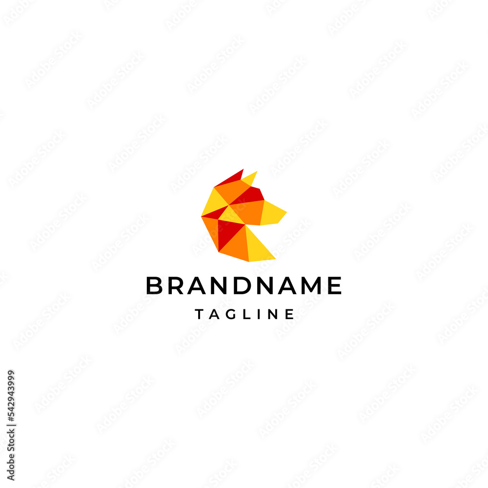 Wolf head logo design template Wolf head logo design template