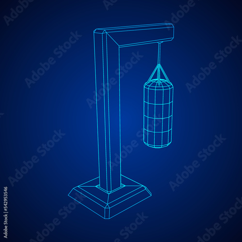 Punching bag for training boxing power punch