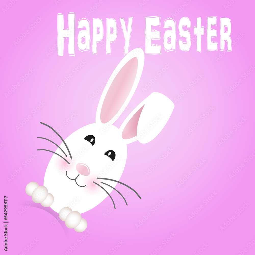 Fototapeta premium Happy Easter. PNG. Easter rabbit, easter Bunny.