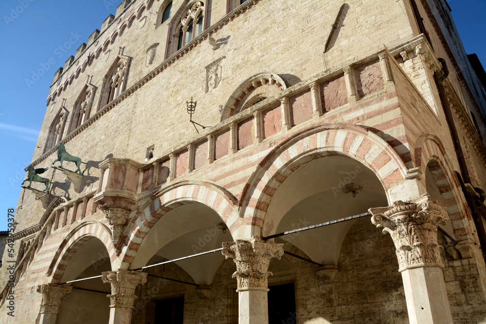 Palazzo dei Priori is one of the best examples in Italy of a public palace from the communal age. It stands in the central Piazza IV Novembre in Perugia.  