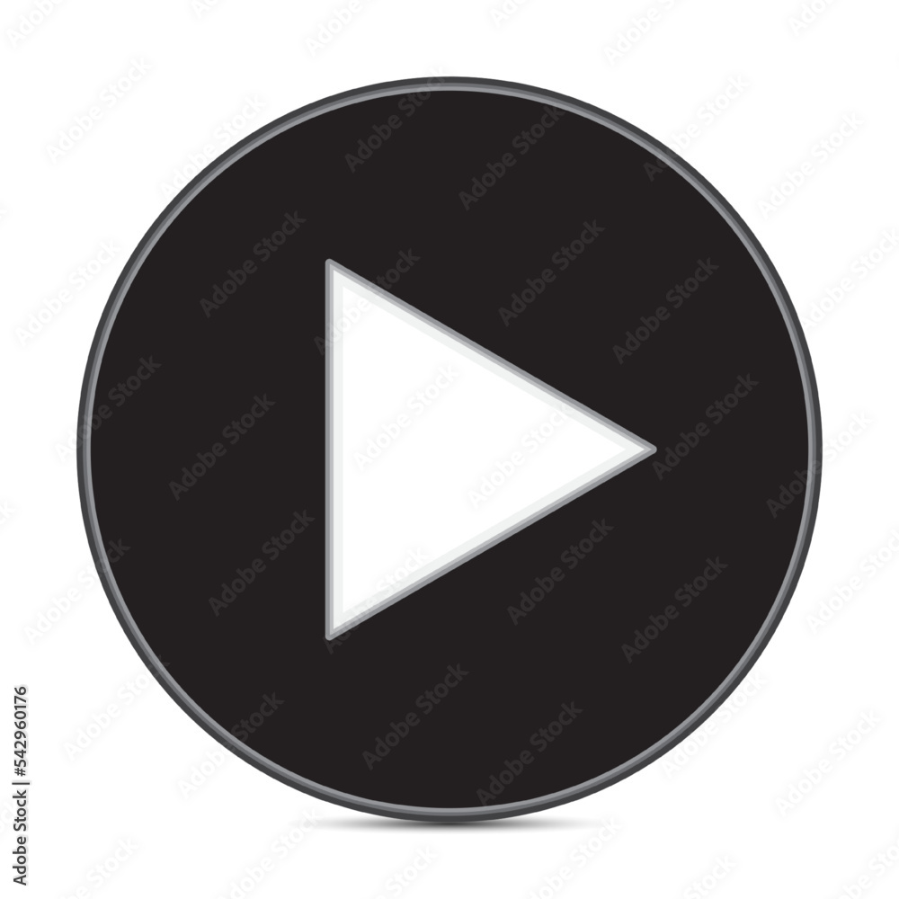 Play button icon vector illustration Play button icon vector illustration
