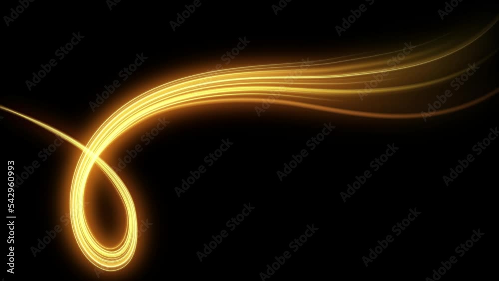 Abstract light background with glowing motion lines trail