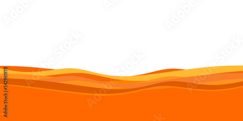 Orange wavy background. Abstract orange waves background for modern cover. Vector  illustration origami environment template.