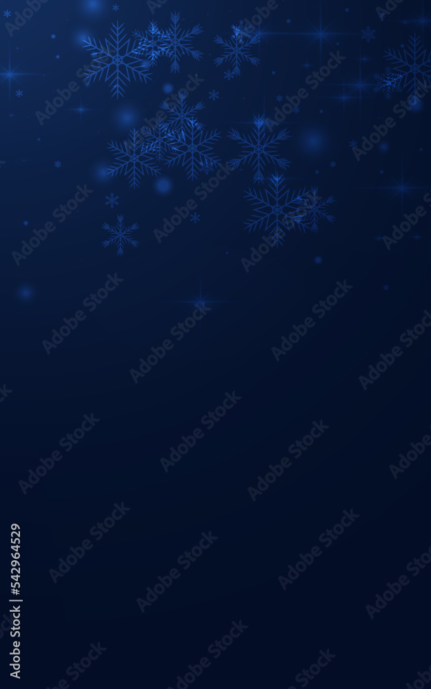 Silver Confetti Vector Blue Background. Glow Stock Vector | Adobe Stock