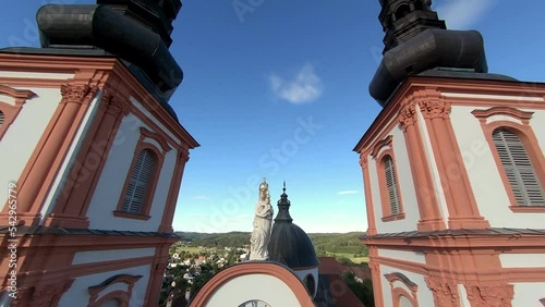 Basilika Maria Trost Graz Styria Steiermark Österreich Austria by aerial fpv drone 60fps