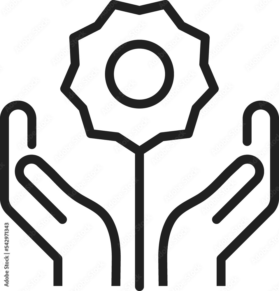 flower shape design linear symbol flower shape design linear symbol