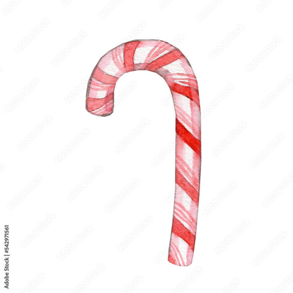 Cute hand drawn traditional sweet striped lollypop stick Cute hand drawn traditional sweet striped lollypop stick