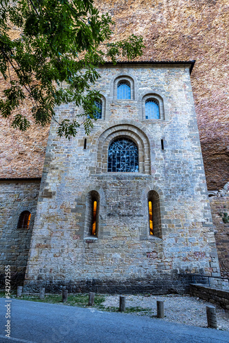 The Royal Monastery Of San Juan De La Pena near Jaca. Huesca  Aragon. Spain