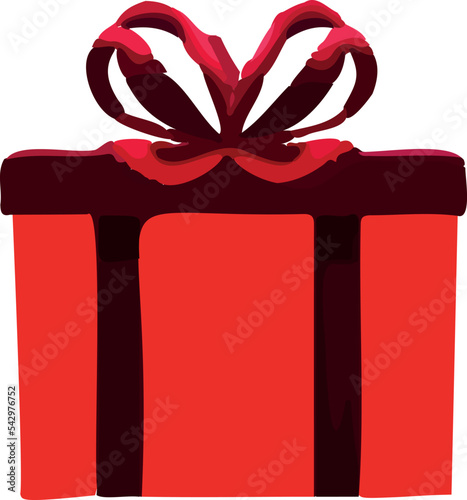 Illustration of gift icon on white background