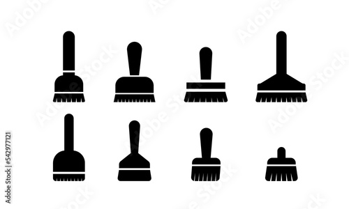 cleaning icon set. brush for cleaning. Cleaning symbol for web.