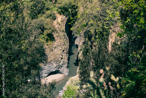 The Alcantara Gorges, Sicily, Italy