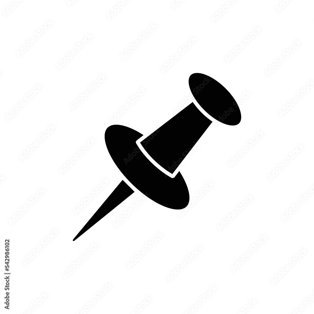 Push pin icon vector design template Push pin icon vector design template