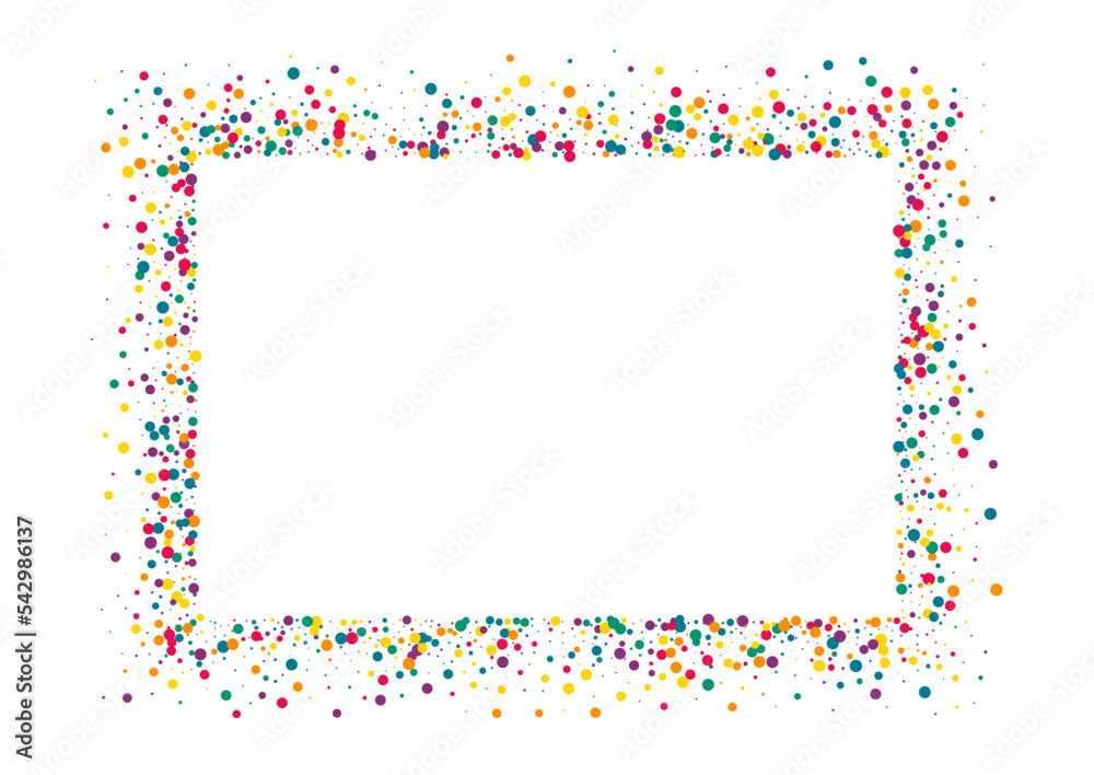 Color Confetti Celebration White Background.