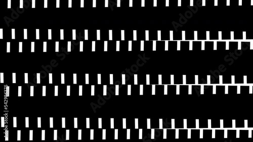 Abstract animated ornament. Geometric background in the style of minimalism. Seamless loop.