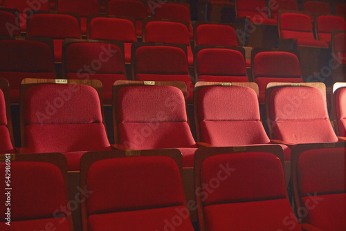 red seats in the theater