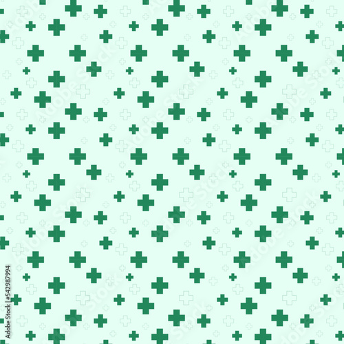 Medical and healthcare seamless pattern used for wallpaper background. medical cross shape medicine and science concept.