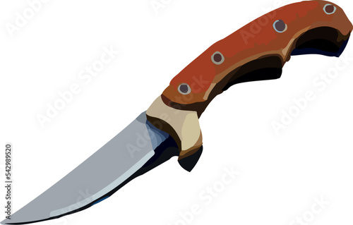 Knife icon on white background