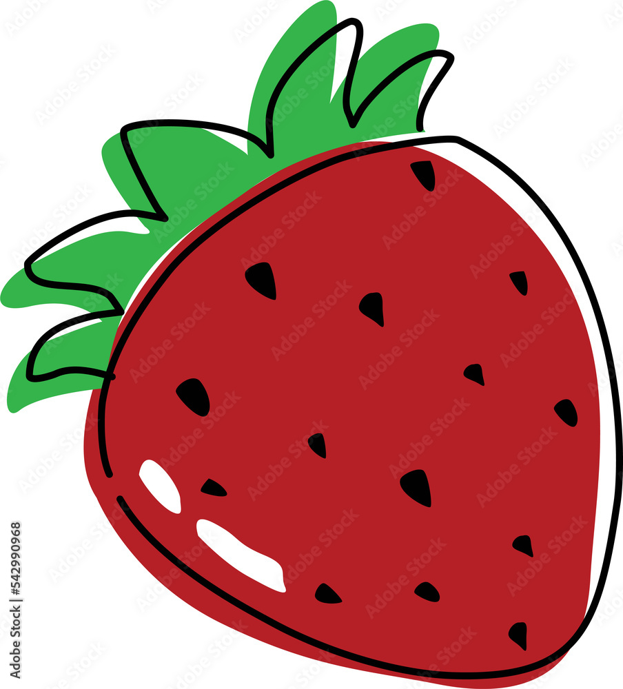 Obraz premium illustration of strawberry