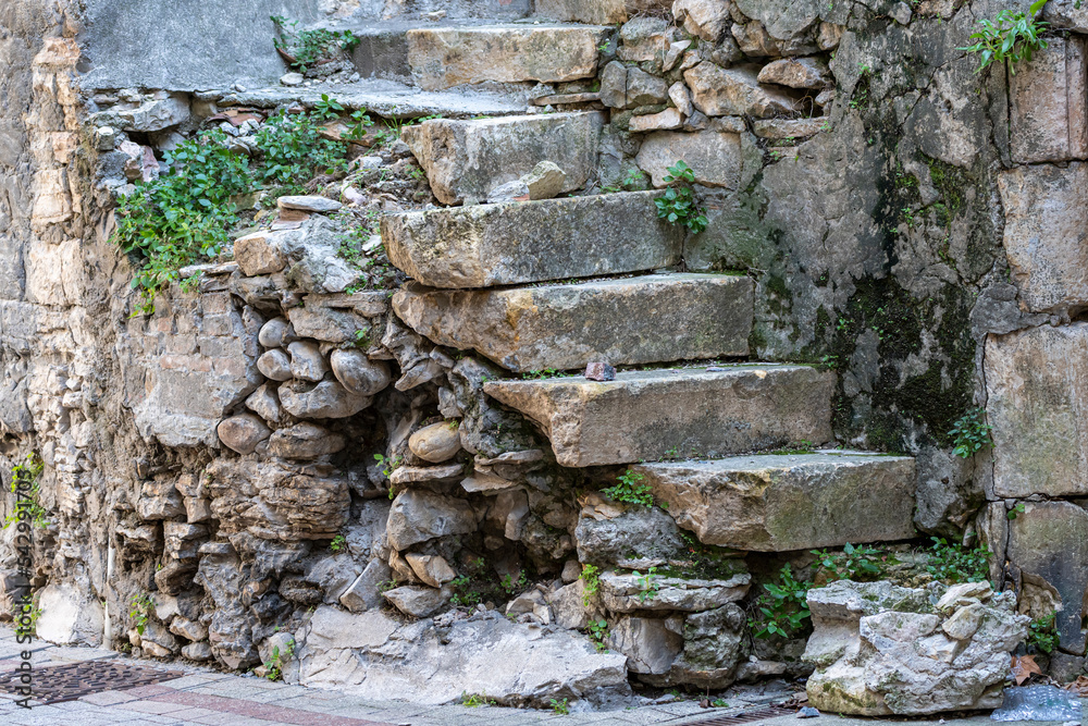 Escalier de village médiéval de Cruas Escalier de village médiéval de Cruas