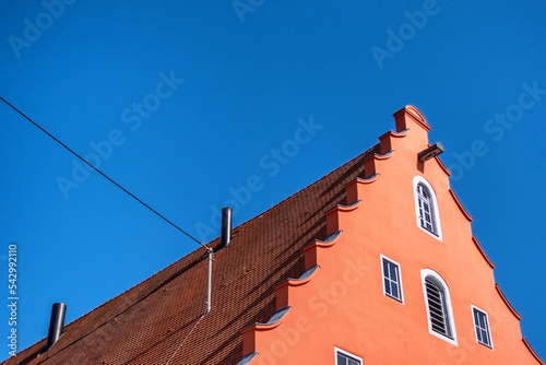 Rooftops of Nordlingen, Germany, within its city walls, where its UNESCO recognized photo