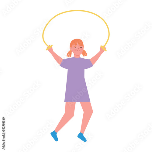 girl jumping rope