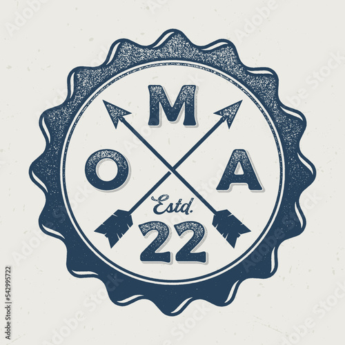 Oma established 2022 - Cooles Design ideal für Textildruck, Postkartendruck, Sticker etc. 