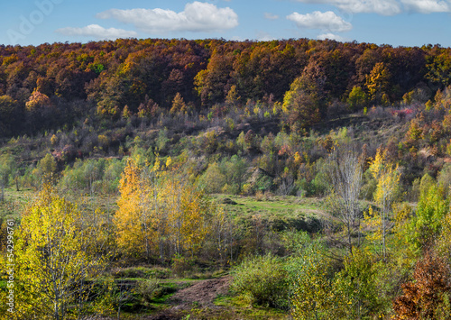 Hills, forest, valleys and the colors of autumn.