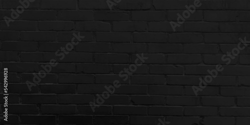 black brick wall texture background in modern room  pattern of weathered blocks of stonework architecture for interior background  wallpaper  web design template