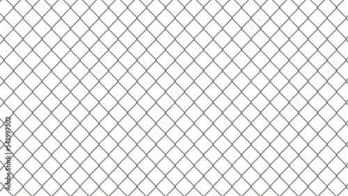 Fotografía グレーのネットフェンス　菱形金網　透過イラスト