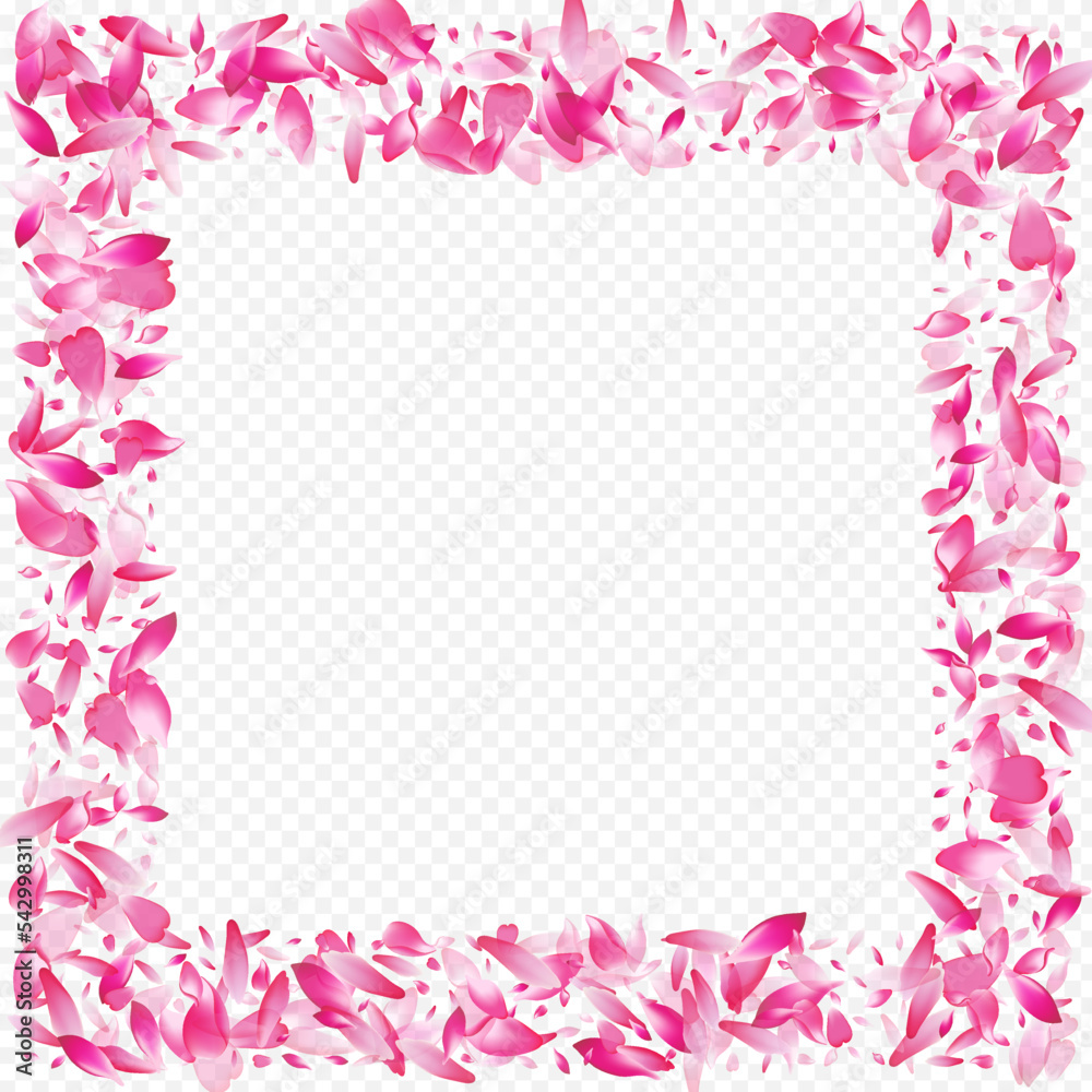 Color Blossom Vector Transparent Background.
