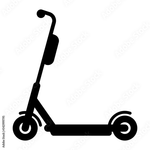 Modern Scooter style icon. Eco-friendly sustainable transport Vector illustration. photo