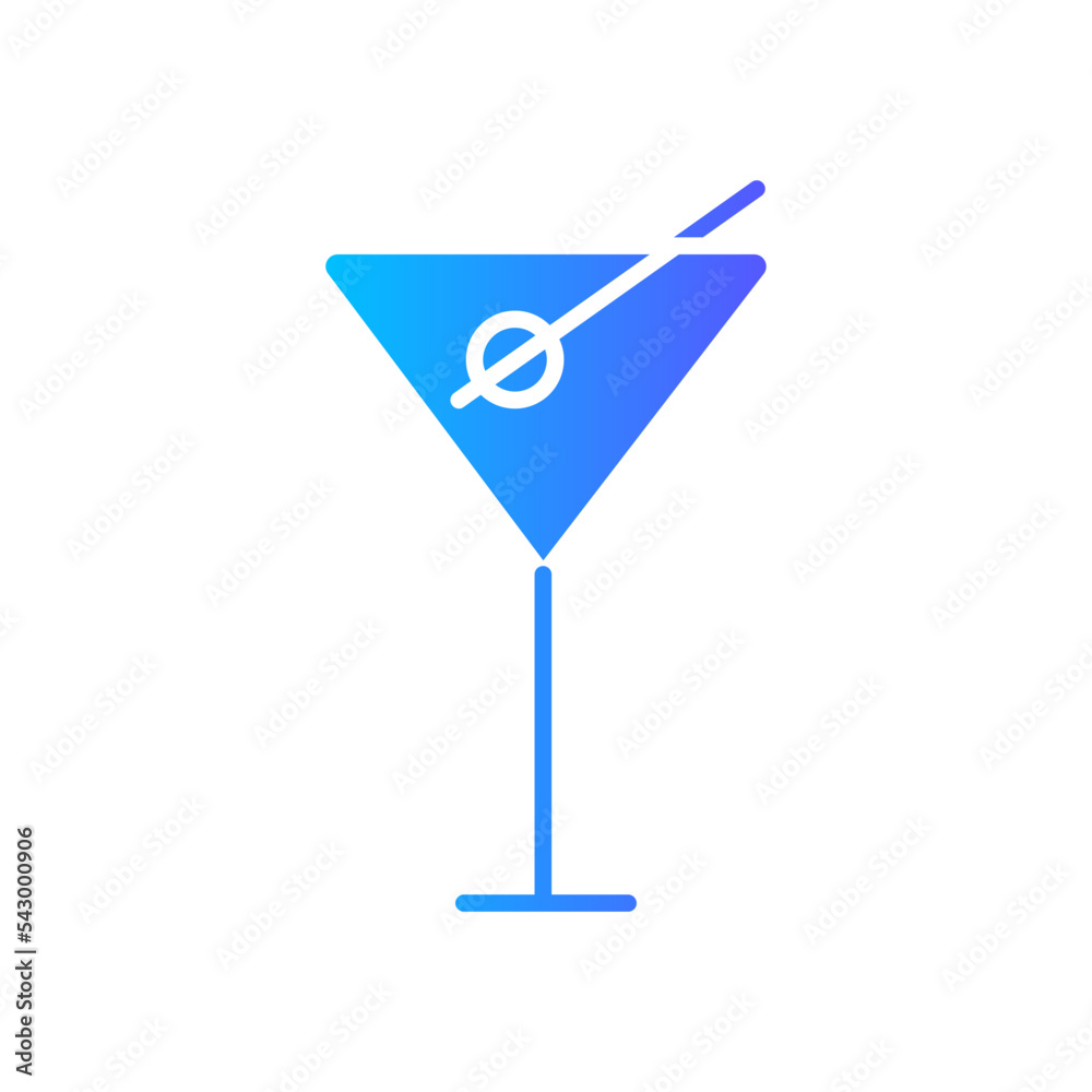 martini gradient icon martini gradient icon