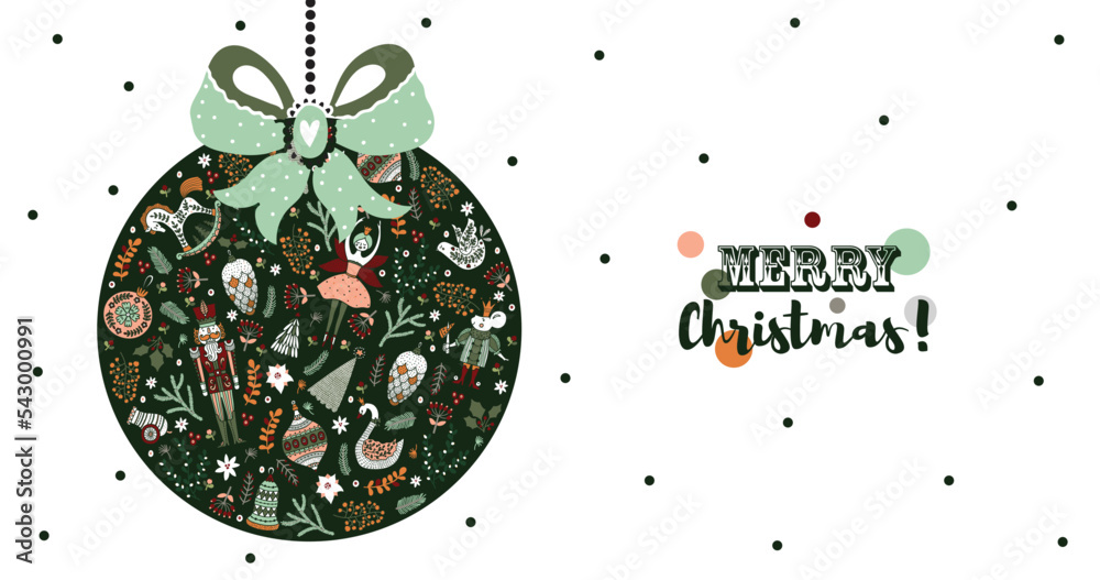 Nutcracker. Christmas wallpapers for your desktop. Stock Vector | Adobe