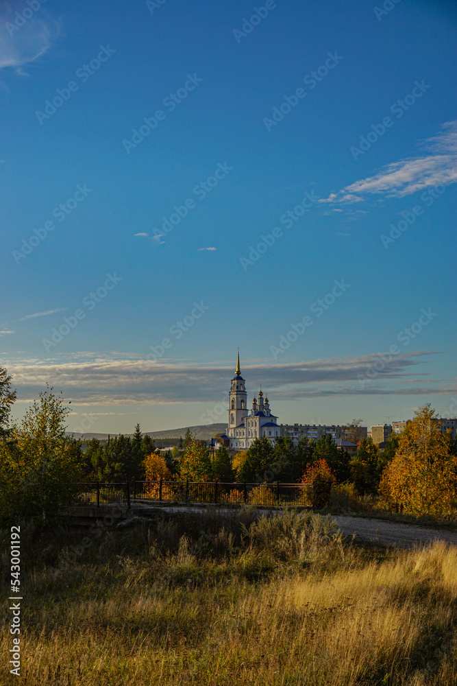 church in autumn church in autumn