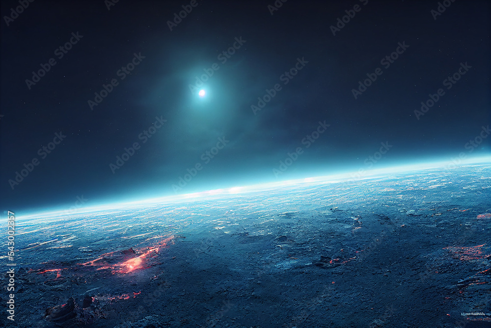 blue hole, science fiction wallpaper. Beauty of deep space. Colorful ...