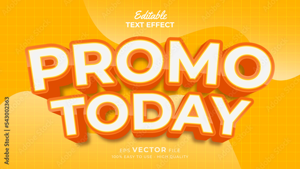 Editable text style effect - special promotion big sale 3d text effects