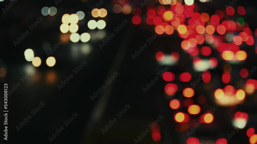 Guangzhou city urban night view bokeh